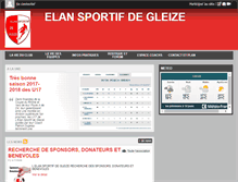 Tablet Screenshot of elansportifgleize.com